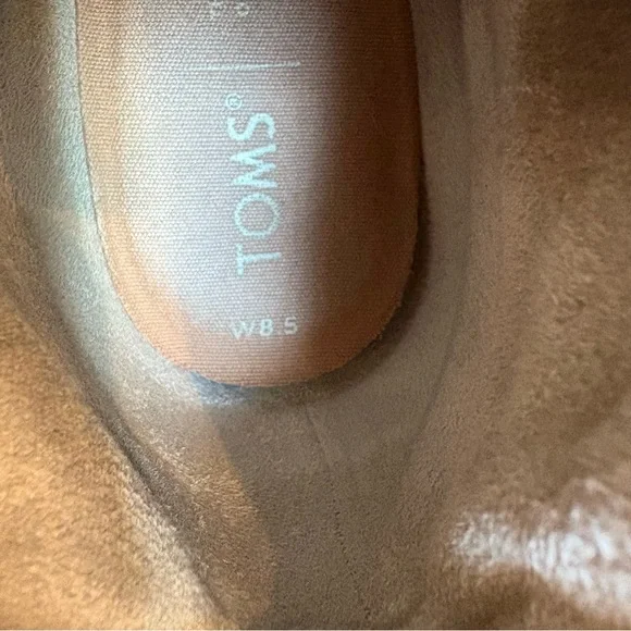 Toms Gray Ankle Boots with Wedge Heel - Picture 8 of 8